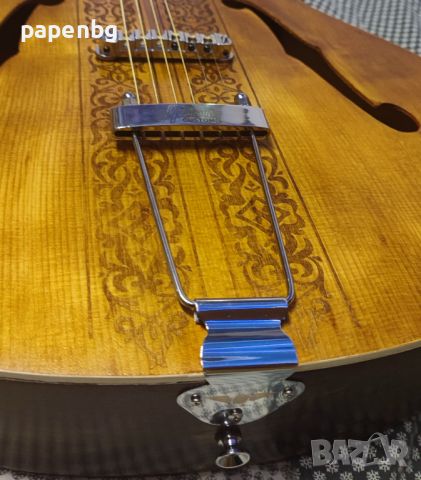 Акустична стара българска китара Джибсон - реставрирана и стилизирана., снимка 2 - Китари - 43231337