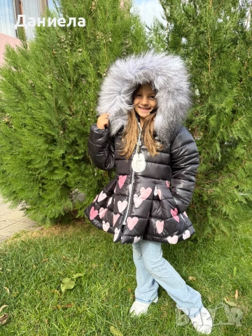 Дебело зимно яке с естествен пух Деги 