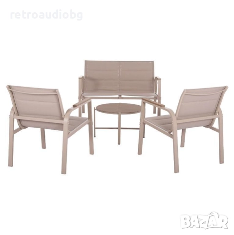 Градински алуминиев комплект ЖУЛИЕТ капучино, снимка 6 - Градински мебели, декорация  - 52822914