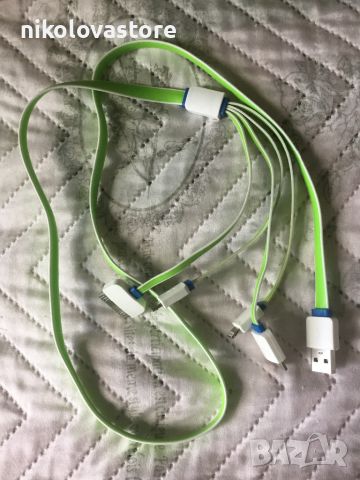 Универсален USB кабел за зареждане, снимка 1 - Кабели и адаптери - 46407118