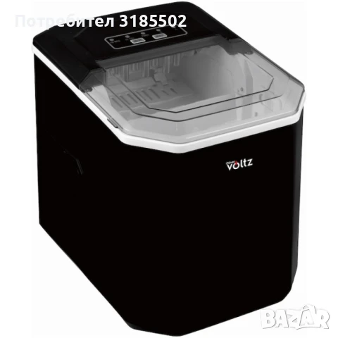 Ледогенератор Voltz, 100W~120W, 12кг./24ч., 1.3л., Черен или бял, снимка 5 - Други - 51422265