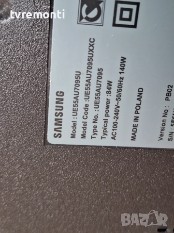 T-CON BOARD HV550QUBF70, 47-6021365 .за 55-инчов телевизор SAMSUNG Модел UE55AU7095U, с дисплей TPT5, снимка 6 - Части и Платки - 52750158