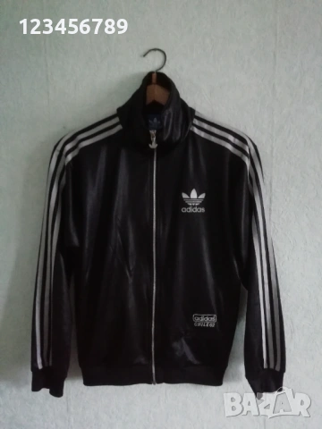 Adidas Chile 62 Originals Black/Silver Trefoil оригинално горнище мъжко размер S vintage 