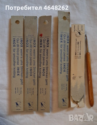 Немски куки за плетене INOX-различни размери, снимка 2 - Други - 54181895