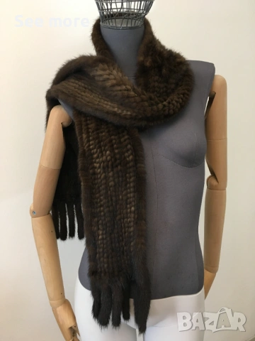Шал  норка косъм, снимка 3 - Шалове - 53441985