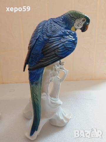 Прекрасен лот от четири папагала на немската фирма Карл Енс (Karl Ens)., снимка 5 - Антикварни и старинни предмети - 54238031