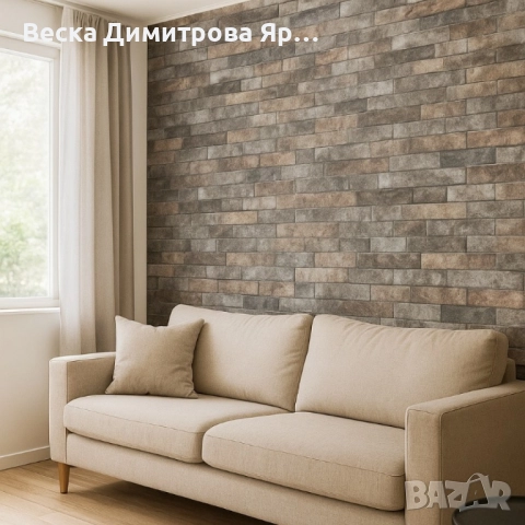Декоративен 3D тухлен тапет за стени от PE пяна 77х70 см., снимка 12 - Декорация за дома - 52055705