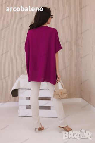 Голяма дамска блуза с висулка, 3цвята , снимка 4 - Тениски - 46431278
