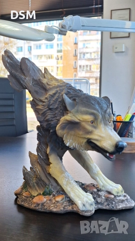 Нова Статуетка Вълк - Сувенир Подарък 27см, снимка 2 - Статуетки - 52409920