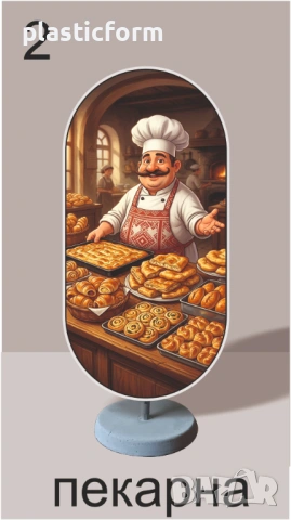 Бързо хранене, Дюнер, Хамбургер, Пица, Гофрети, Пържени картофи, Скара и др., снимка 3 - Рекламни табели - 49851365