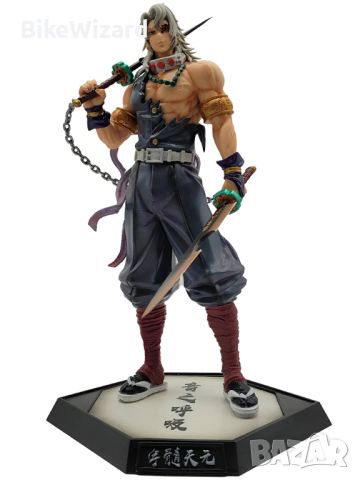 JAW REX Demon Slayer Young Tengen Uzui Big Anime Фигура 32cm The Sound Hashira НОВА, снимка 1 - Колекции - 46174516