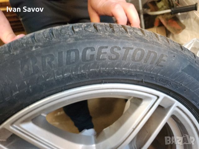 Джанти БМВ Borbet 17 с зимни гуми Bridgestone, снимка 9 - Гуми и джанти - 45700616