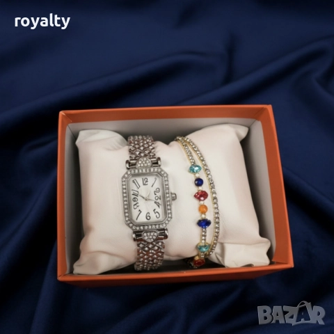 Часовник и гривни в комплект – завършена визия без усилие, снимка 4 - Дамски - 52584763