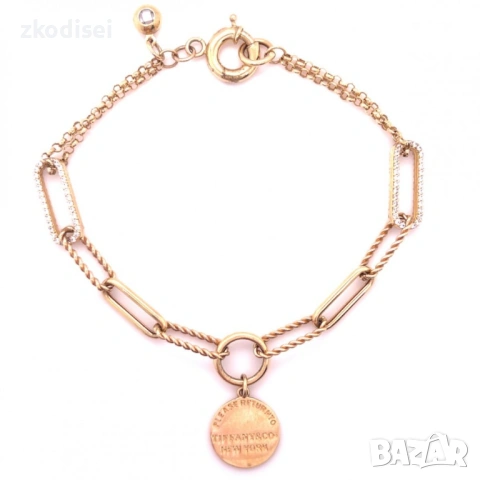 Златна дамска гривна Tiffany 7,87гр. 20,0см. 14кр. проба:585 модел:66764-1