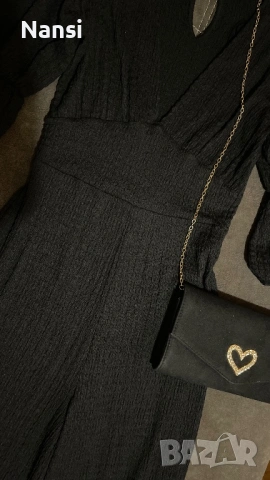 Уникален гащеризон на BERSHKA с актуални широки крачоли, снимка 9 - Гащеризони - 53661087