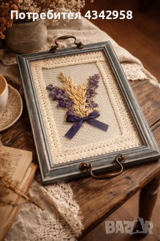 Винтидж декоративен поднос/ пано shabby chic стил.