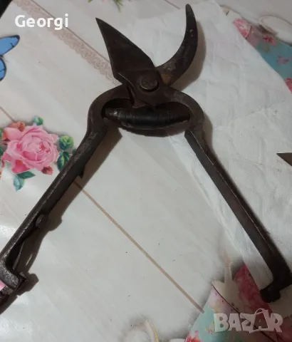 немска стара лозарска ножица има маркировка на нея, снимка 8 - Градински инструменти - 49507356