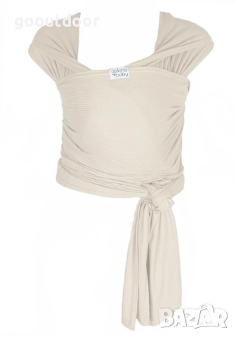 Слинг за бебеносене Aldoria Bambu Soft White, снимка 4 - Кенгура и ранички - 51807464