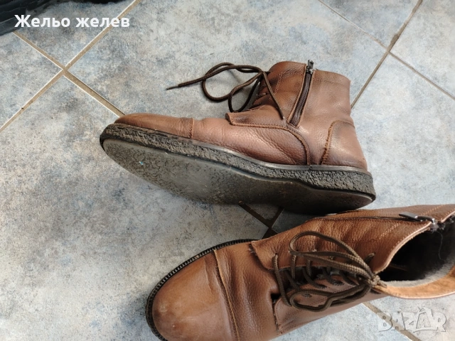 Ботуши естествена кожа,44номер боти 44номер с цип, снимка 8 - Мъжки ботуши - 51702230