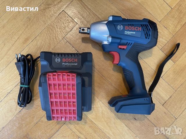 Акумулаторен ударен гайковерт Bosch GDS 250-LI ProMix 18V 1/2 250Nm, снимка 3 - Винтоверти - 45962207