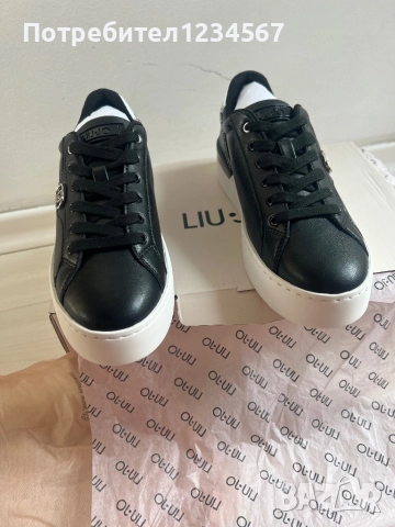 НОВИ маратонки LIU JO от естествена кожа с цирконии, снимка 10 - Маратонки - 51437858