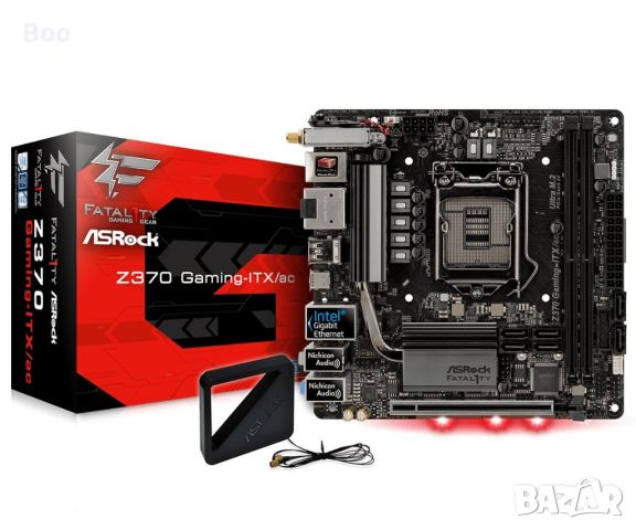 Дънна платка ASRock Fatal1ty Z370 Gaming-ITX/ac, снимка 1 - Дънни платки - 46135875