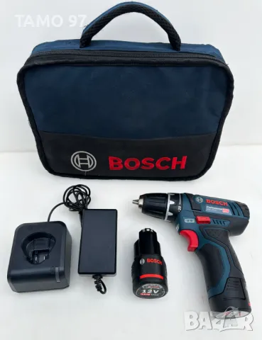 BOSCH GSR 12V-15 - Акумулаторен винтоверт 2x12V 2.0Ah, снимка 1 - Винтоверти - 48936306