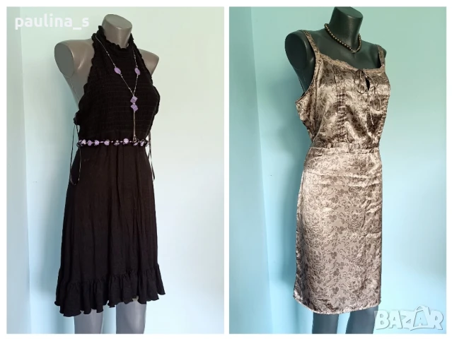 Два различни броя / Маркова рокля с открити рамене "Soya" и "Betsey Johnson" New York 