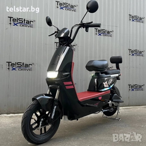 Електрически скутер TelStar Emal Light с двойна седалка Нов модел 2025, високопроизводителни батерии