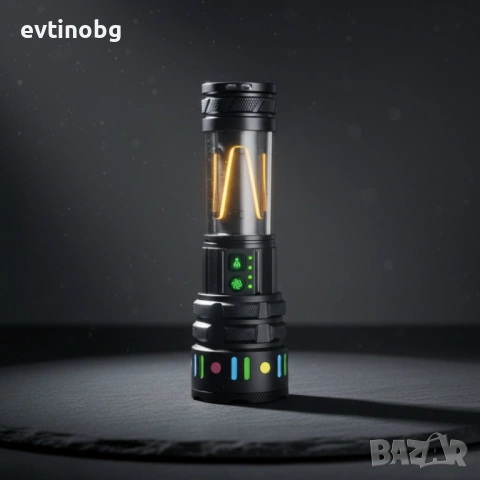 LED мощен фенер YEMAO YM-A5 – 3000 лумена, ZOOM и PowerBank, снимка 2 - Прожектори - 53785811