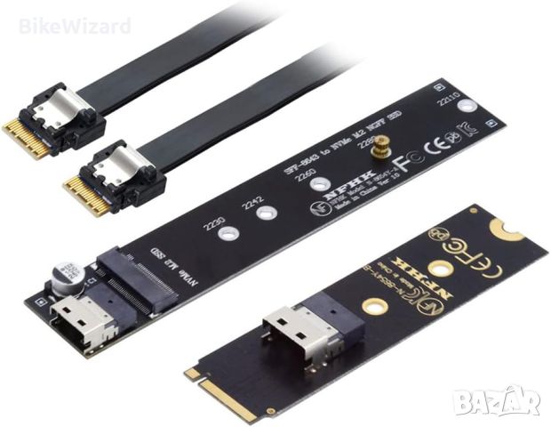 chenyang CY M.2 NVME NGFF M-Key SSD конектор адаптер за SSD дънна платка 2280 22110 НОВО, снимка 4 - Друга електроника - 45863523