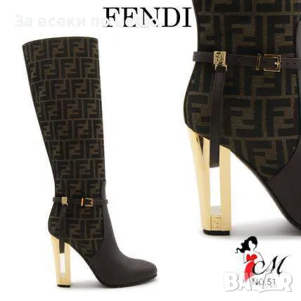 Дамски ботуши Fendi 👢Налични различни цветове 👢 Код D991, снимка 2 - Дамски ботуши - 47392152