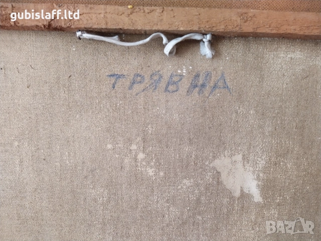 Картина "Трявна", 1974 г., худ. Т. Калпакчиев (1913-1984), снимка 4 - Картини - 53969318