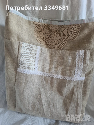 Lenena canta s ricna broderiya I ukrasitelni sevove , снимка 2 - Ръчно изработени сувенири - 52018510