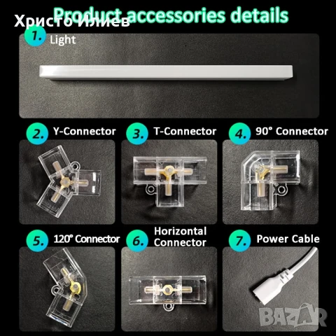 Осветление за гараж голяма LED Лед лампа за магазин фризьорски салон студио , снимка 7 - Лед осветление - 51195818