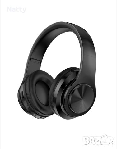 Безжични слушалки, Bluetooth 5.0, Над ухото, Черни, снимка 5 - Друга електроника - 45196115