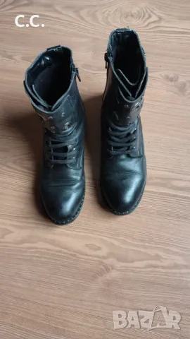 Естествена кожа боти, 40 номер, цена 20 лв, снимка 3 - Дамски боти - 49699160