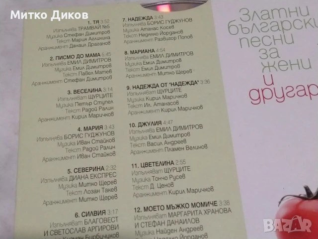 Златни български песни за жени и другарки CD диск, снимка 2 - CD дискове - 51377666