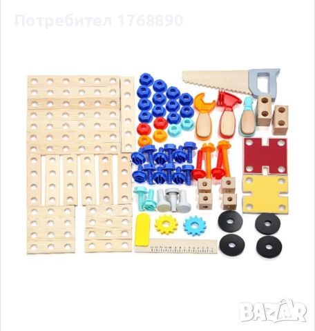 Детска дървена работна маса M-Toys + подарък, снимка 7 - Други - 46683855