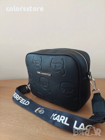 Черна чанта Karl Lagerfeld- SG85, снимка 4 - Чанти - 42520258