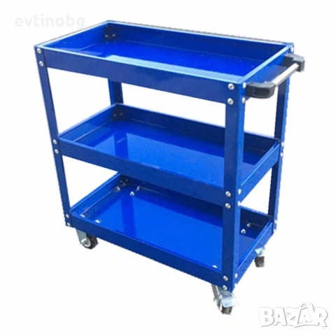 Количка за инструменти с 3 рафта, снимка 5 - Куфари с инструменти - 53828253