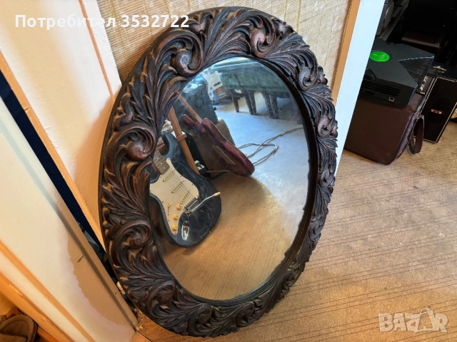 Голямо българско ретро огледало, снимка 2 - Колекции - 51466169