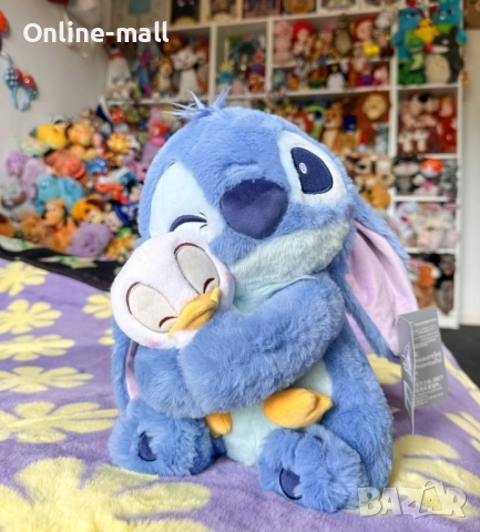 Плюшен Стич с пате, Сладък плюшен Стич с патенце 25-65см