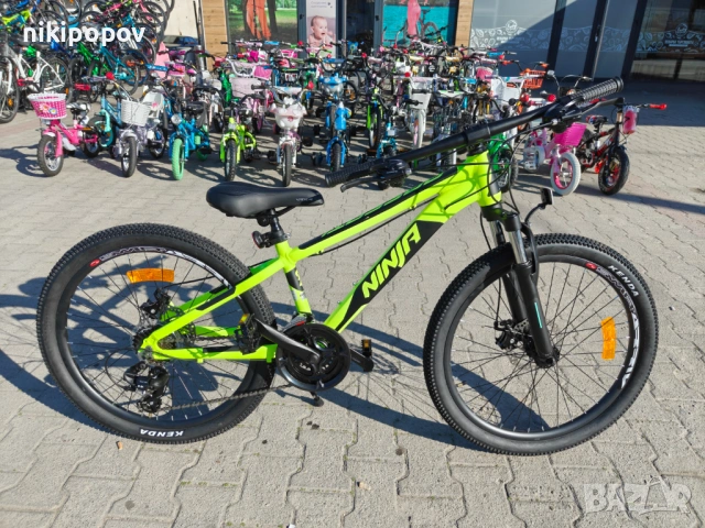 PASSATI Алуминиев велосипед 24" NINJA жълт, снимка 2 - Велосипеди - 53830681