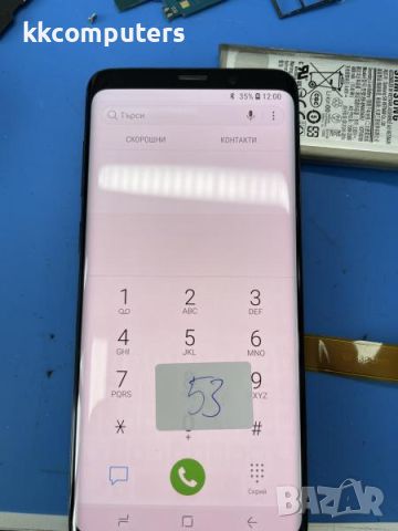 LCD Дисплей за Samsung SM-G965F S9 Plus / GH97-21691A / GH97-21692A / Тъч скрийн + рамка / Черен / Д, снимка 1 - Резервни части за телефони - 46752362