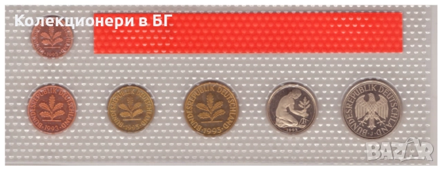 МАТИРАН СЕТ ФЕДЕРАЛНА РЕПУБЛИКА ГЕРМАНИЯ 1993 /J/, снимка 2 - Нумизматика и бонистика - 52946255