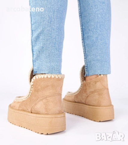 Дамски снежни боти на платформа с декоративна бродерия Alwena, 4цвята , снимка 9 - Дамски боти - 52554822