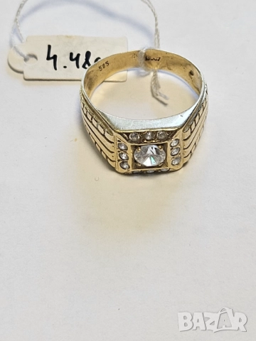 Златен мъжки пръстен 585/14к 4.50гр