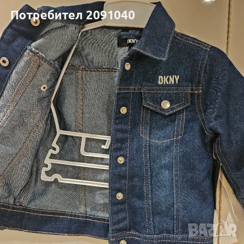 Дънково яке DKNY за момиче, снимка 7 - Детски якета и елеци - 49185919