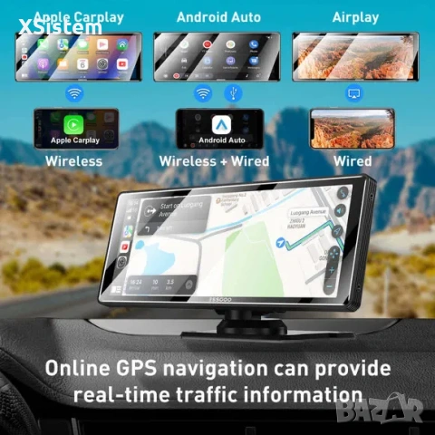 11.26” преносим безжичен Carplay Android Auto, снимка 4 - Аксесоари и консумативи - 53216202